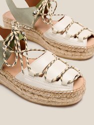 Cima Sandal - Ecru-Olive