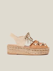 Cima Sandal - Light Brown-Ecru - Light Brown-Ecru