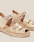 Cima Sandal - Light Gold-Ecru