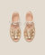 Cima Sandal - Light Gold-Ecru