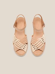 Dorte Sandal - Camel/Ecru