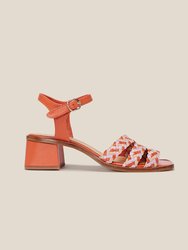 Edith Sandal - Multi Orange