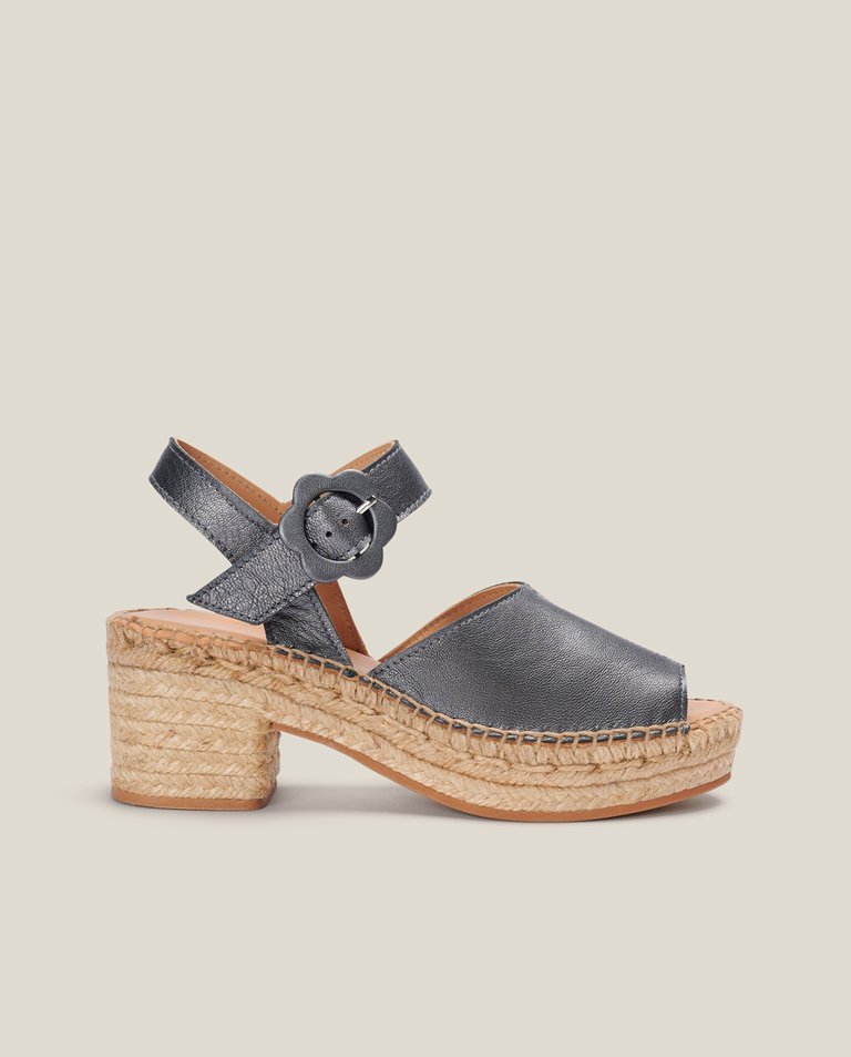 Fumarola Grey Metal Sandal