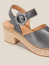 Fumarola Grey Metal Sandal