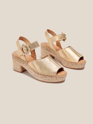 Fumarola Sandal - Light Gold