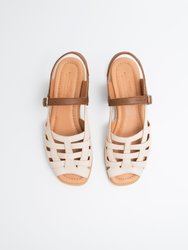 Manto Sandal - Ecru Brown