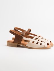 Manto Sandal - Ecru Brown