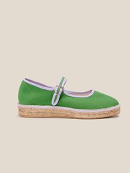 Peonia Espadrille - Green Lilac