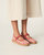 Peonia Espadrille - Red Check - Red