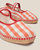 Peonia Espadrille - Red Check