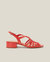 Raco Red Square Low Sandal - Red