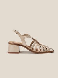 Raco Sandal - Beige Square Medium - Beige