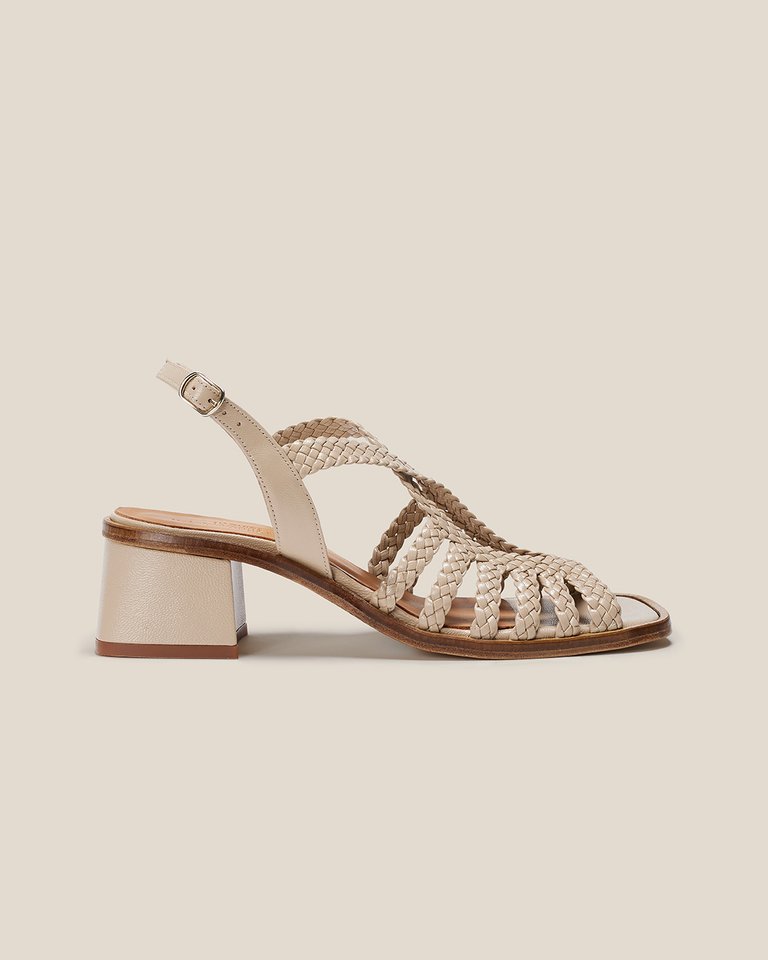 Raco Sandal - Beige Square Medium - Beige