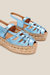 Thalis Sandal - Blue Metal