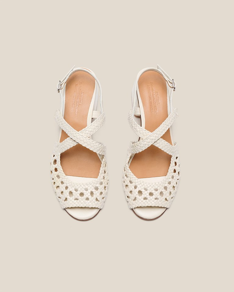 Uga Rounded Sandals - Ecru