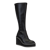 Apex Wedge Knee High Boots - Black