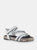 Arko Flat Sandals - Dove Grey
