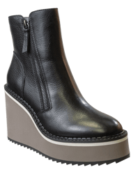 Avail Wedge Ankle Boots - Black