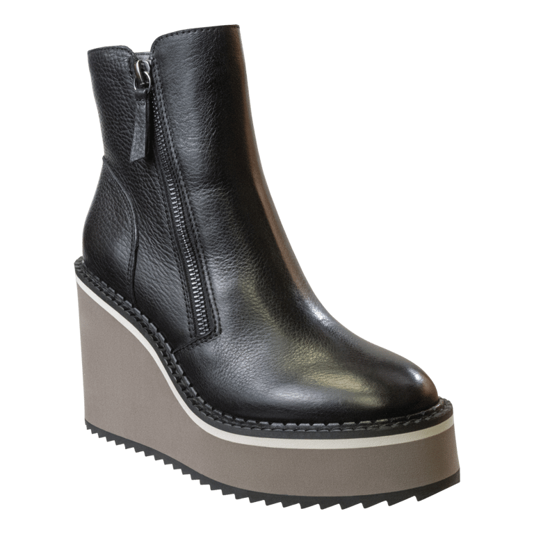 Avail Wedge Ankle Boots - Black