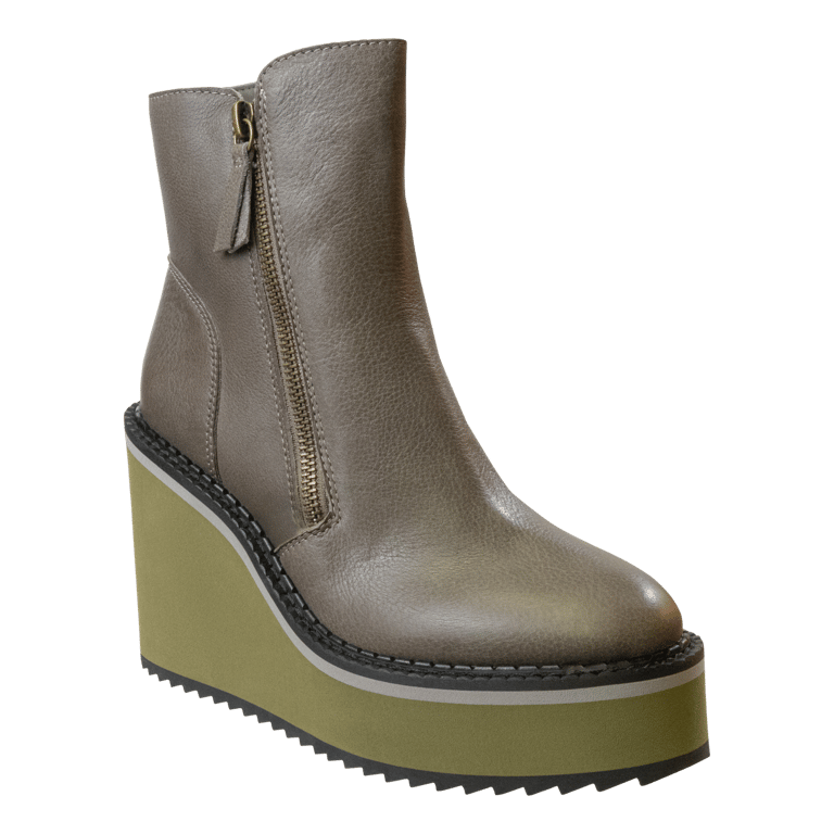 Avail Wedge Ankle Boots - Greige