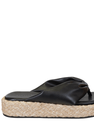 Costa Espadrille Sandals - Black