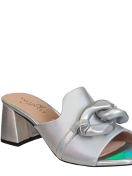 Coterie Heeled Sandals - Silver