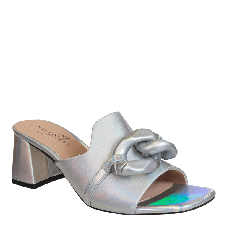 Coterie Heeled Sandals - Silver
