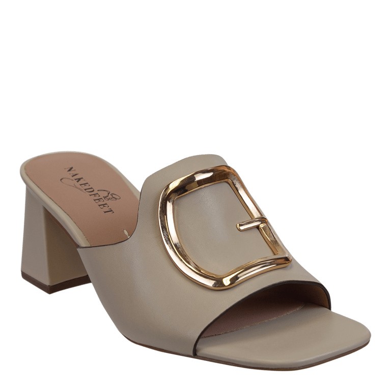 Cupel Heeled Sandals - Beige