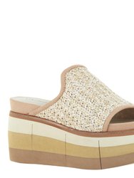 Flocci Wedge Sandals - Beige