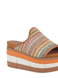 Flocci Wedge Sandals - Tan