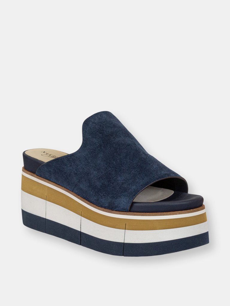 Flow Platform Sandals - Navy