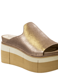 Flow Platform Sandals - Gold