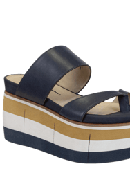 Flux Wedge Sandals - Navy