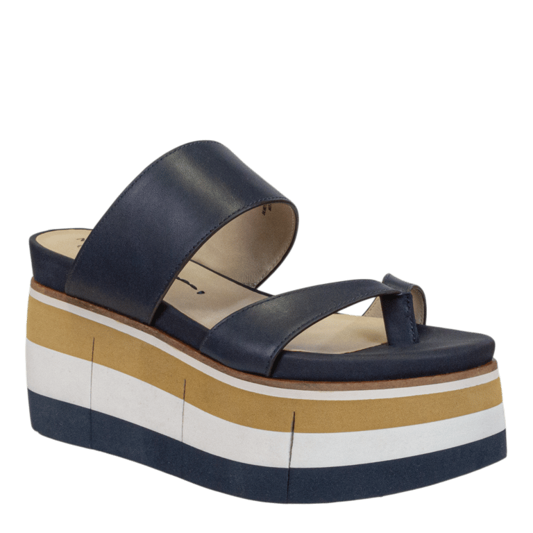 Flux Wedge Sandals - Navy