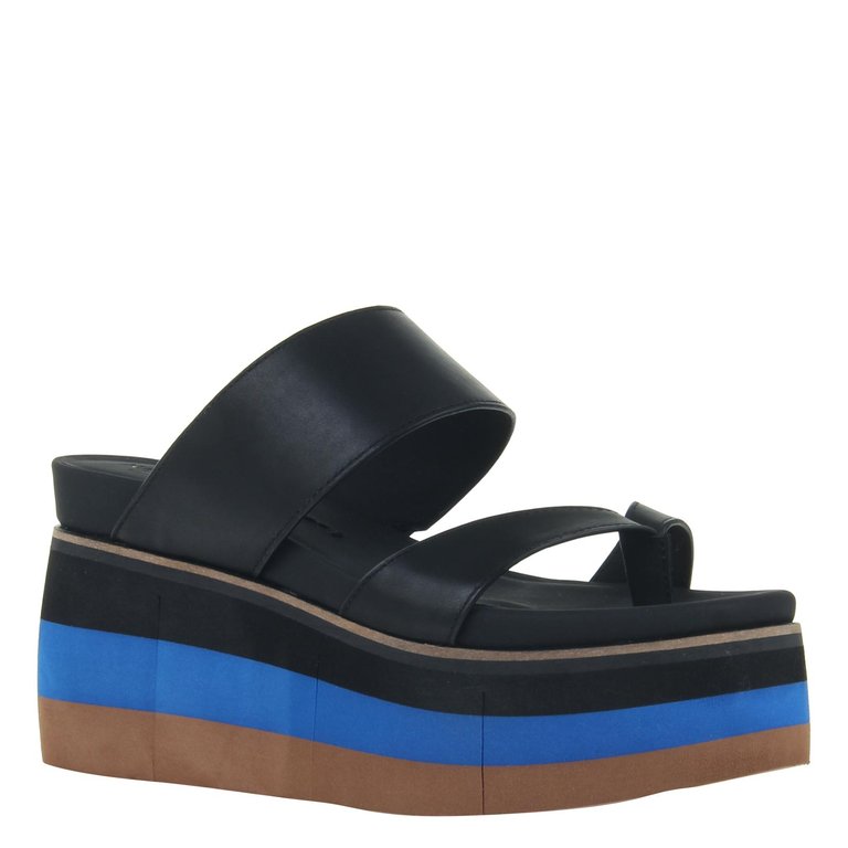 Flux Wedge Sandals - Black