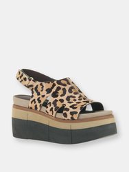 GEO Platform Sandals - Leopard Print