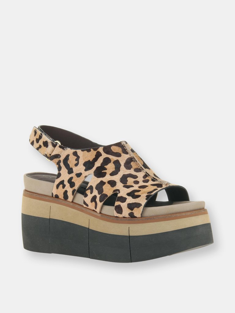 GEO Platform Sandals - Leopard Print