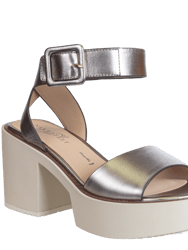 Iconoclast Heeled Sandals - Gunmetal