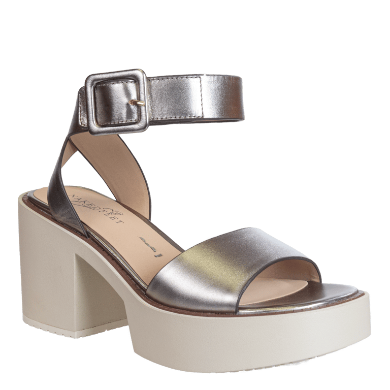 Iconoclast Heeled Sandals - Gunmetal