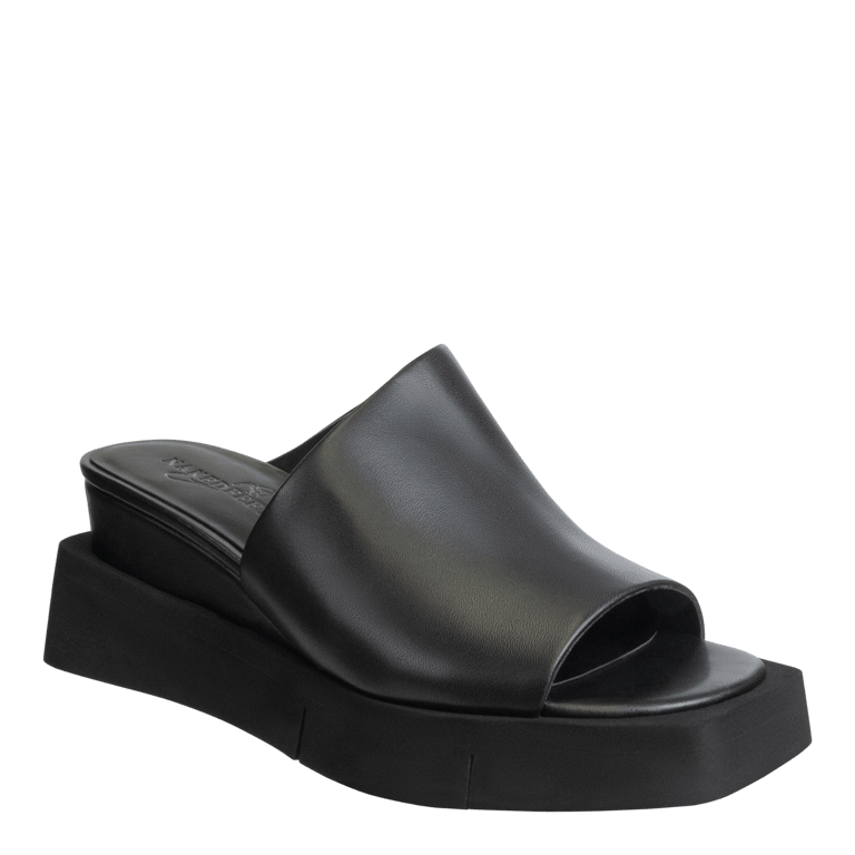 Infinity Wedge Sandals - Black