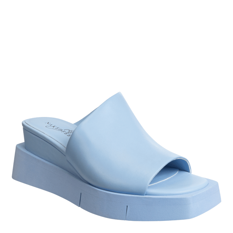 Infinity Wedge Sandals - Light Blue