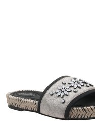 Koyo Flat Sandals - Grey Silver