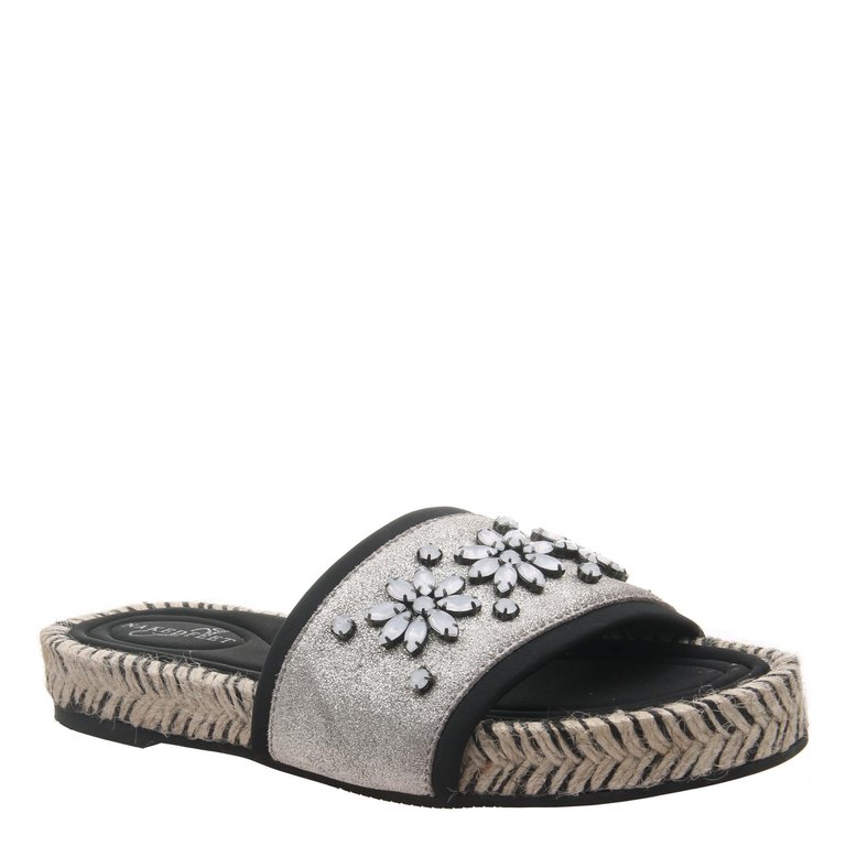 Koyo Flat Sandals - Grey Silver