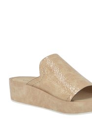 Reno Platform Sandals - Beige