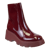 XENUS Platform Ankle Boots - Deep Red