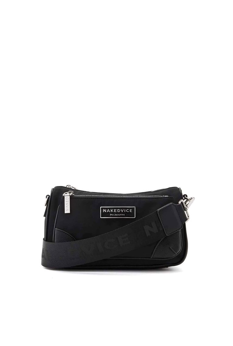 The Hunter Handbag - Black Silver - Black Silver