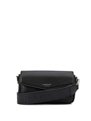 The Utility Leather Silver Handbag - Black