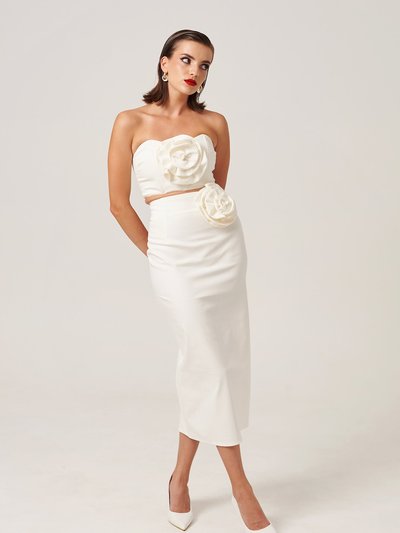 Iconic Trendz Boutique Stylish Designer Inspired Custom LV Monogram Bikini Bucket Hat Swimsuit Set XL / White