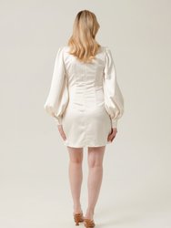 Pearl Mini Dress - Ecru