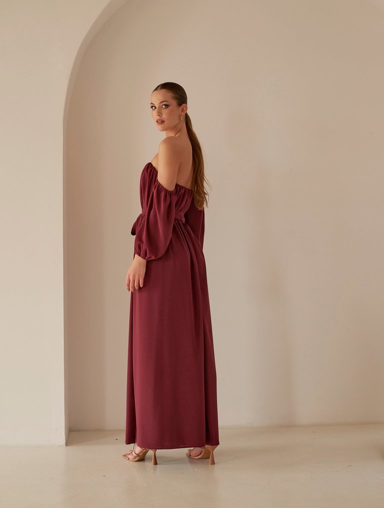Xenia Maxi Dress - Classic Burgundy